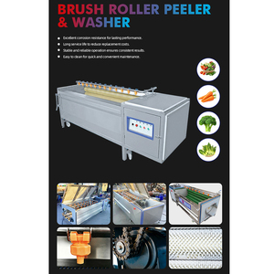 Éplucheuse et laveuse industrielle à rouleaux pour légumes racines : pommes <span class=keywords><strong>de</strong></span> <span class=keywords><strong>terre</strong></span>, gingembre, racine <span class=keywords><strong>de</strong></span> lotus, papaye et patate douce - Product Image 4
