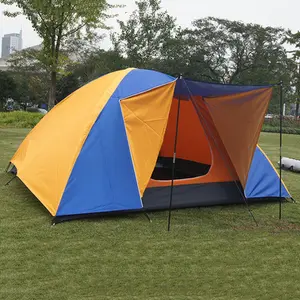 Lều Cắm Trại Lều Cắm Trại 4 Người Lều Che Nắng Có Cửa Đóng Kín Lều Gấp Gọn Chống Nước 190T