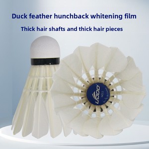 Volants de badminton professionnels en plumes de canard 77 Speed, pour compétition, double tête, impression de logo disponible, lot de 12 - Product Image 2