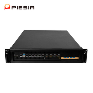 Oem 2U máy chủ Rack mount trường hợp 4 SFP + 10g 6 Lan 2 * PSU 12th LGA 1700 H610 công nghiệp pfsense tường lửa Mini PC 2U Rackmount Chassis - Product Image 3