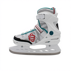 Pattini da Hockey su <span class=keywords><strong>Ghiaccio</strong></span> Regolabili con Lama in Acciaio Inox, Personalizzabili, per Noleggio, Produzione all'Ingrosso - Product Image 4