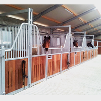 Hoch dichte Fronten Stable Panel Vorgefertigte Pferdes tall Systeme Stahl konstruktion Interne Ställe