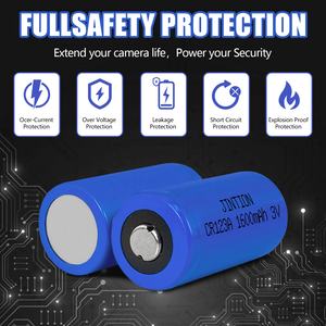 JINTION 16340 1600mah 3v תאי סוללה 16340 lifepo4 סוללה IFR 16340 תא סוללה נטענת CR123A עבור סטרימפלייט 85177 - Product Image 4
