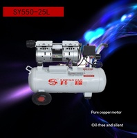 Compresor de Aire Silencioso Sin Aceite Shengyao SY550-25L, Motor para Aspiradora Doméstica, Inflador, Bomba de Aire Compacta Portátil, 5 Años de Garantía