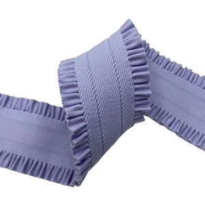 Xinran Custom 3D Jacquard Logo Cintura elástica de encaje 50mm de ancho Banda impresa con opciones de color personalizadas para mujeres - Product Image 4