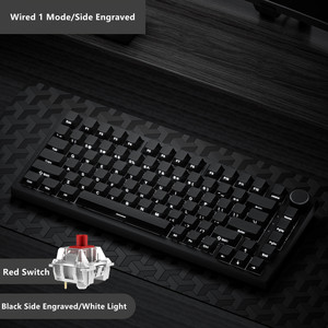 White Grey AK820 Wired 1 <strong>Mode</strong> Mechanical <strong>Keyboard</strong> USB RGB LED <strong>Light</strong> PC Computer <strong>Gaming</strong> Mechanical Switch 75% <strong>Keyboard</strong> - Product Image 6