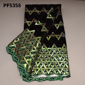 Mooie Afrikaanse Kant Stoffen 2022 Nigeriaanse Pailletten Franse Tule Kant Borduurwerk Nieuwe Fluwelen Kant - Product Image 4