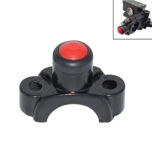 Interruptor de montaje en espejo para motocicleta Mochi con botón rojo, amarillo y azul, resistente al agua, para modificación de vehículos todoterreno - Product Image 3