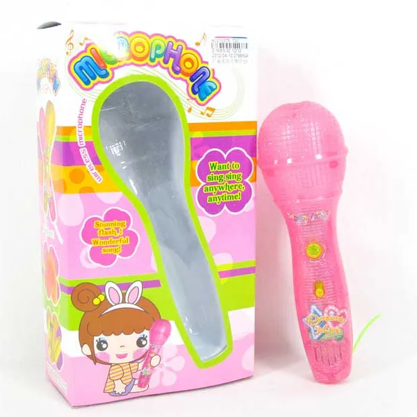 Детский Пластиковый беспроводной микрофон игрушка со светом и музыкой детские игрушки Микрофон