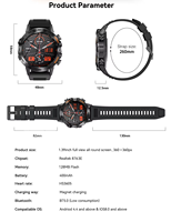 Relojes Inteligentes para Hombre y Mujer, Android, Pantalla Cuadrada IPS, Monitor de Sueño, Correa de Silicona, Resistencia al Agua IP67, Deportivos, Venta al Por Mayor