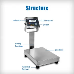 Professional Manufacturer Rechargeable Power 100/300Kg Platform Scale