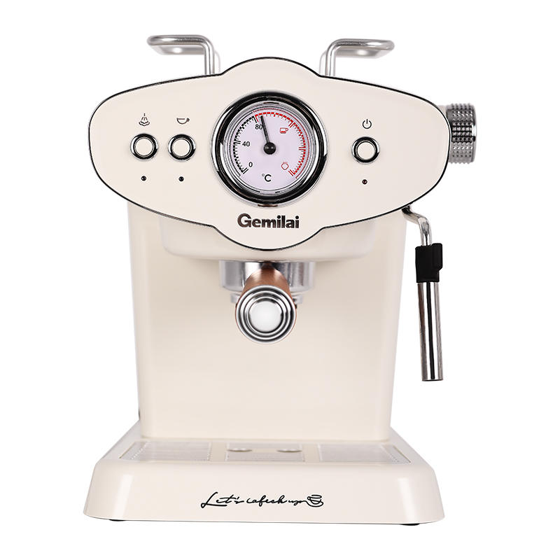 Gemilai 半自動エスプレッソマシン crm3017 圧力計付き Gemilai CRM3017 China Imported Single Cup Capuchino Small