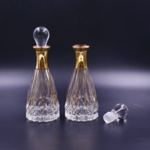 Nouvelle forme ronde plate originale personnalisée 120ml poli Oud Attar bouteille pour <span class=keywords><strong>Luzi</strong></span> parfum huile Attar bouteille en verre pour hommes et femmes - Product Image 4
