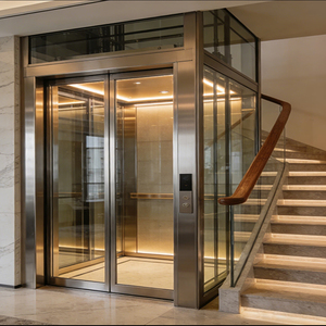<span class=keywords><strong>Ascensor</strong></span> de Lujo Personalizable para Villas, <span class=keywords><strong>Cabina</strong></span> de Vidrio para Transporte Vertical Diario Familiar - Product Image 1