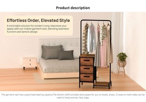 <span class=keywords><strong>Armoire</strong></span> métallique moderne LunarLight, porte-vêtements, <span class=keywords><strong>80</strong></span> cm de <span class=keywords><strong>largeur</strong></span> x <span class=keywords><strong>40</strong></span> cm de <span class=keywords><strong>profondeur</strong></span> x 188 cm de hauteur, 3 tiroirs, grande capacité, meubles pour la maison - Product Image 4