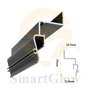 Custom Tension Fabric Ceiling Stretch LED <strong>Profile</strong> Wholesale Price Curtain Track <strong>Industrial</strong> <strong>Aluminum</strong> Wall Ceiling Led <strong>Profile</strong> - Product Image 3