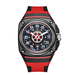 Reloj Mecánico para Hombre HANBORO Serie Ojo del Diablo, Caja de Acero Inoxidable, Correa de Cuero Vacuno, Esfera de Cristal, Manecillas Grandes Luminosas, <span class=keywords><strong>5BAR</strong></span> - Product Image 5