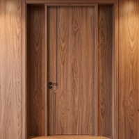 Portes en composite bois en gros pour maisons, appartements et usage commercial avec grain de bois sculpté – Portes de chambre d'hôtel