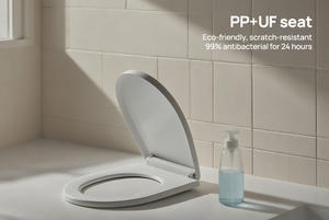 Ensemble de toilettes modernes en céramique blanche monobloc à double chasse, à poser au <span class=keywords><strong>sol</strong></span>, pour salle de bain, lavabo, hôtel ou villa - Product Image 5