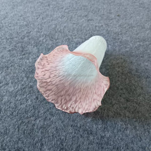 Pantalla de Lámpara de Cristal Soplado Artesanal Color Rosa Antiguo con Diseño de Lirio de Estanque, 6 Pulgadas de Altura, Fácil Instalación para Mesa y Base de Suelo - Product Image 3