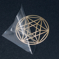 Autocollants de transfert d'argent 3D personnalisés logos en métal feuille d'or étiquettes en cristal imprimées DTF UV personnalisées étanches