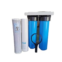 Double sous-évier en plastique à 2 étages "UPVC Plastic Slim Blue Cartouche Filtres Housing Kits for Water Treatment RO System