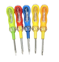Stylo électrique à double usage, tournevis croisé en caoutchouc souple anti-chute, stylo électrique en forme de gourde
