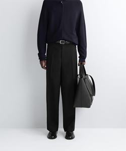 <span class=keywords><strong>Pantaloni</strong></span> Casual da <span class=keywords><strong>Uomo</strong></span> a Gamba Larga, Eleganti, in Lana Plissettata, Stile Baggy, da Ufficio, Dritti, Vintage, Vestibilità Rilassata, di Lusso - Product Image 5
