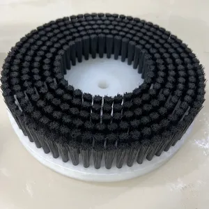 Customize Industrial Bottom top disc brush cylinder roller for shoe cleaner circular brush