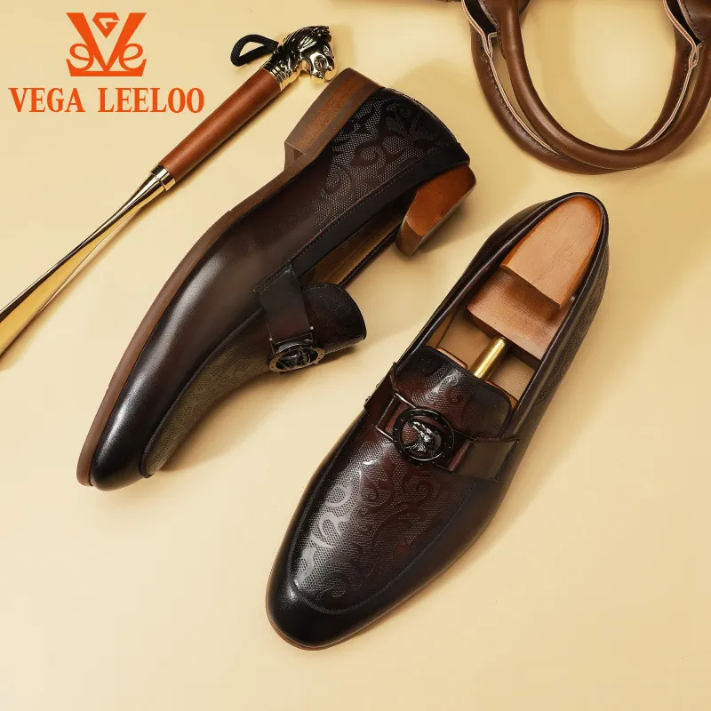 new arrivals High quality handmade dress shoes Luxury style classic men leather shoe casual loafers dress shoes