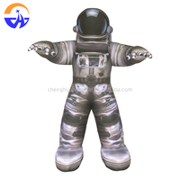 Modèle géant gonflable d'astronaute avec souffleur, personnage de dessin animé Spaceman pour festival de musique, publicité, décoration gonflable, accessoire