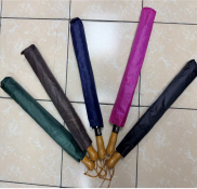 Ombrello Pieghevole TS GAWI 105cm con Stecche in Lega di Nylon e Manico in Legno, Apertura Manuale, Protezione da Sole e Pioggia, per Viaggi - Product Image 3