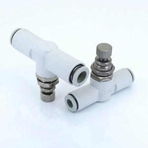 Válvula de Control de Velocidad de Tubería de Tipo SMC con Placa Pasante AS1001F-04/2001F-06/2051F-08-3 - Product Image 1