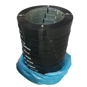 Hochwertiges schwarz-farbig lackiertes gewachs tes Stahlband für Industrie verpackungen