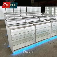 Meilleur fournisseur d'armoires de présentation étanches pour boutiques de produits de fumée avec éclairage LED et tiroirs, garantie de 3 ans