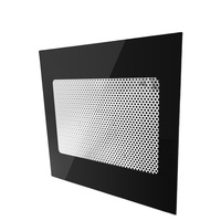 Panel de vidrio para horno microondas endurecido de diseño personalizado de alta calidad, Panel de puerta de horno eléctrico, vidrio de pantalla de seda de alta temperatura