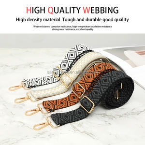 <span class=keywords><strong>Jacquard</strong></span> de haute qualité en polyester 100% à vente chaude avec sangle à boucle matérielle pour sac pour femme - Product Image 2