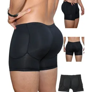 Mens Body Shaper Compression Shorts Waist Trainer Tummy Control Slimming Shapewear Modeling Girdle Ass Padded Panties