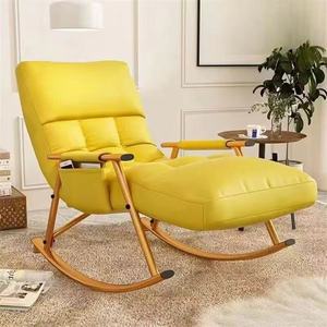 Modern Double Lazy Rocker Recliner with Chaise Lounge Storage Home Furniture for Bedroom &amp; Living Room Hotels Fabric Material - Product Image 1