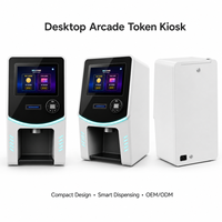 Kiosque de paiement par jetons en libre-service KER pour centre de jeux d'arcade, parc d'attractions, distributeur de pièces de monnaie