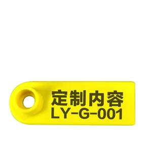 Customized NO.001-100 Number Plastics Ear Tags For Rabbit Sheep Goat Ear Tag Gray Poultry Ear Tag