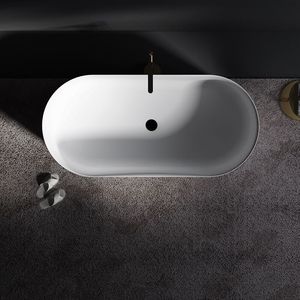 Freestanding Bathtub Acrylic Resin Solid Surface Bathtub Artificial Stone Bathtub <strong>Hammock</strong> <strong>Tubs</strong> - Product Image 6
