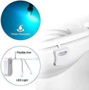 16 Colors Waterproof Smart <b>Motion</b> <b>Sensor</b> Toilet <b>Light</b> Human Induction <b>Led</b> Night <b>Light</b> Toilet Bowl <b>Light</b> for Bathroom WC Washroom - Product Image 2