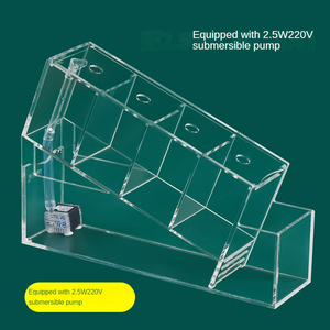 Vente directe d'usine betta aquarium isolation acrylique petit aquarium pompe à eau sans eau filtre betta aquarium - Product Image 6