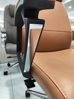 Chaise de conférence exécutive moderne à dossier haut, réglable en hauteur, avec base pivotante, pour usage commercial dans les hôpitaux, les hôtels, les bureaux et les maisons