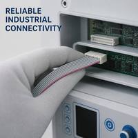 Rakitan Kabel Pita Multi Pin Kustom Kompatibel JST, Kabel Harness Abu-abu Pipih untuk Peralatan Elektronik PCB