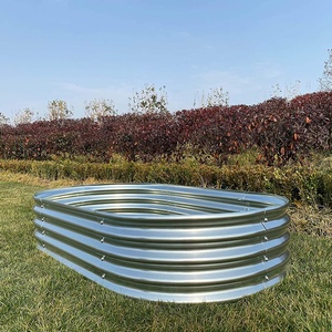 Bacs à fleurs et jardinières surélevées galvanisées, kit de jardinières surélevées, vente en gros à bas prix pour jardin extérieur - Product Image 4