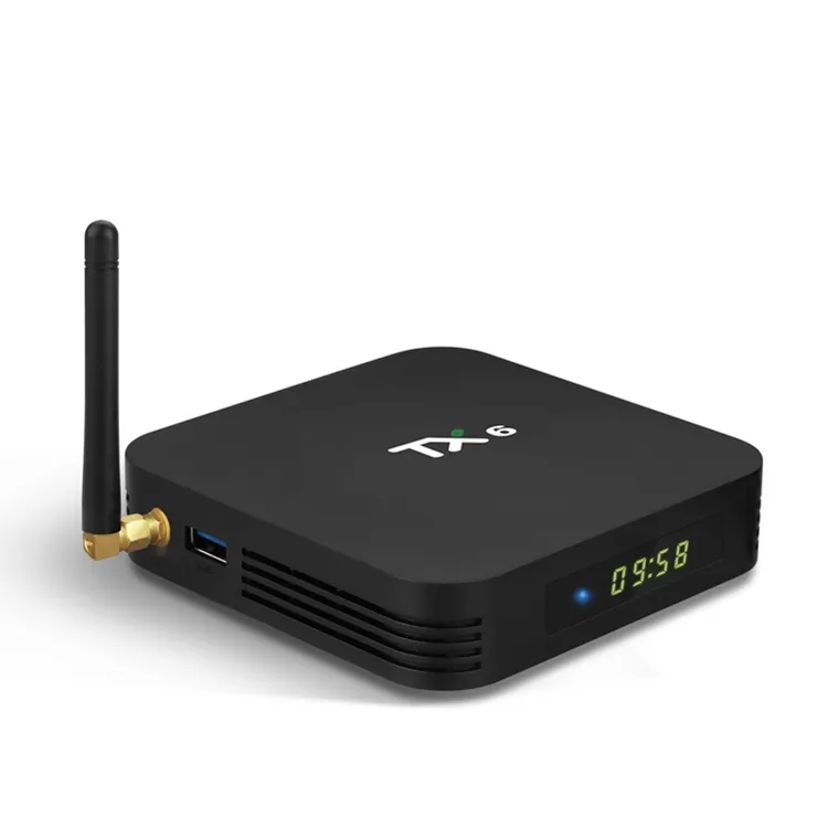 TANIX TX6 H6 4G 32G allwinner firmware android 9.0 tv tuner box with hd satellite receiver tv box android quad core