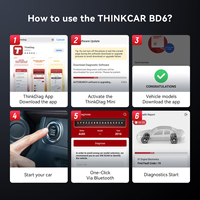 Escáner OBD2 THINKCAR BD6 con Actualización Gratuita de por Vida, Diagnóstico Completo del Sistema, Reinicio de Frenos, IMMO, ETS, BLEED, para Todos los Autos, Aplicación Dollarfix