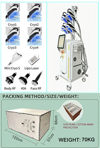 Apparecchiatura di Bellezza per Dimagrimento Corpo Cryo 360 <span class=keywords><strong>Crioterapia</strong></span> Congelante Macchina per Criolipolisi con 5 Manipoli Tecnologia di Raffreddamento Sottovuoto - Product Image 6